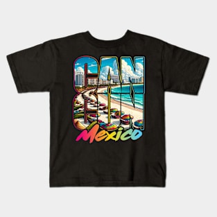 Cancun Mexico Summer Vacation Kids T-Shirt